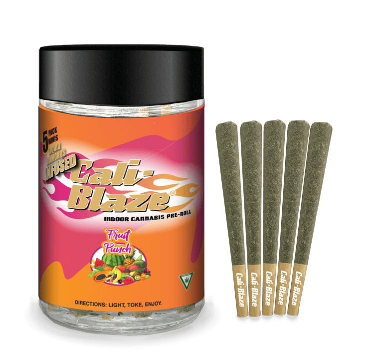 Cali-Blaze | Fruit Punch | Liquid Diamond Infused Minis | 0.7g each | 5pk