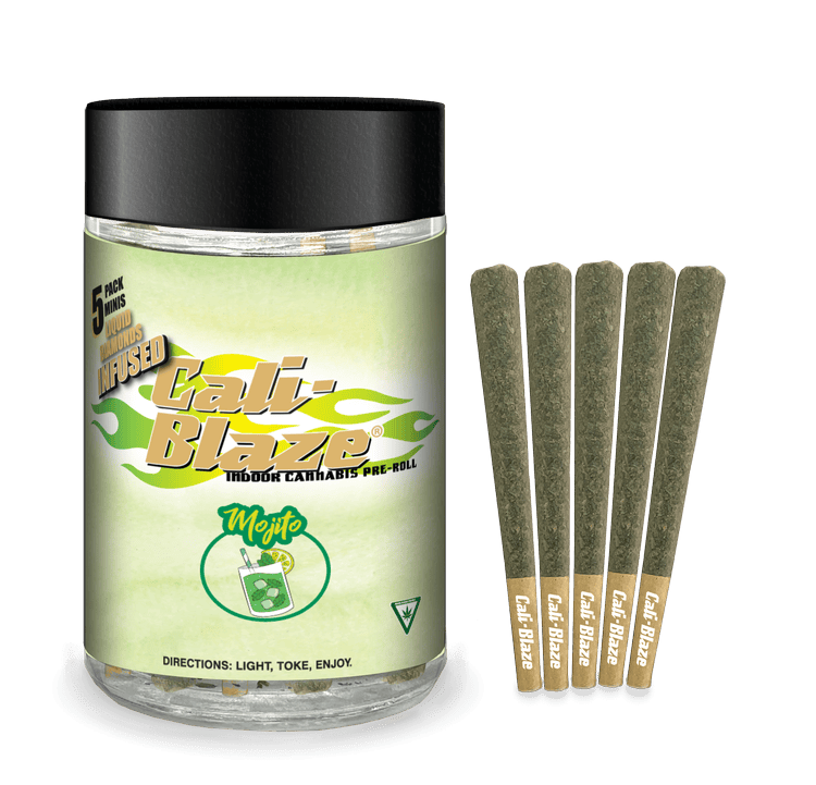 Cali-Blaze | Mojito | Liquid Diamond Infused Minis | 0.7g each | 5pk by Cali-Blaze