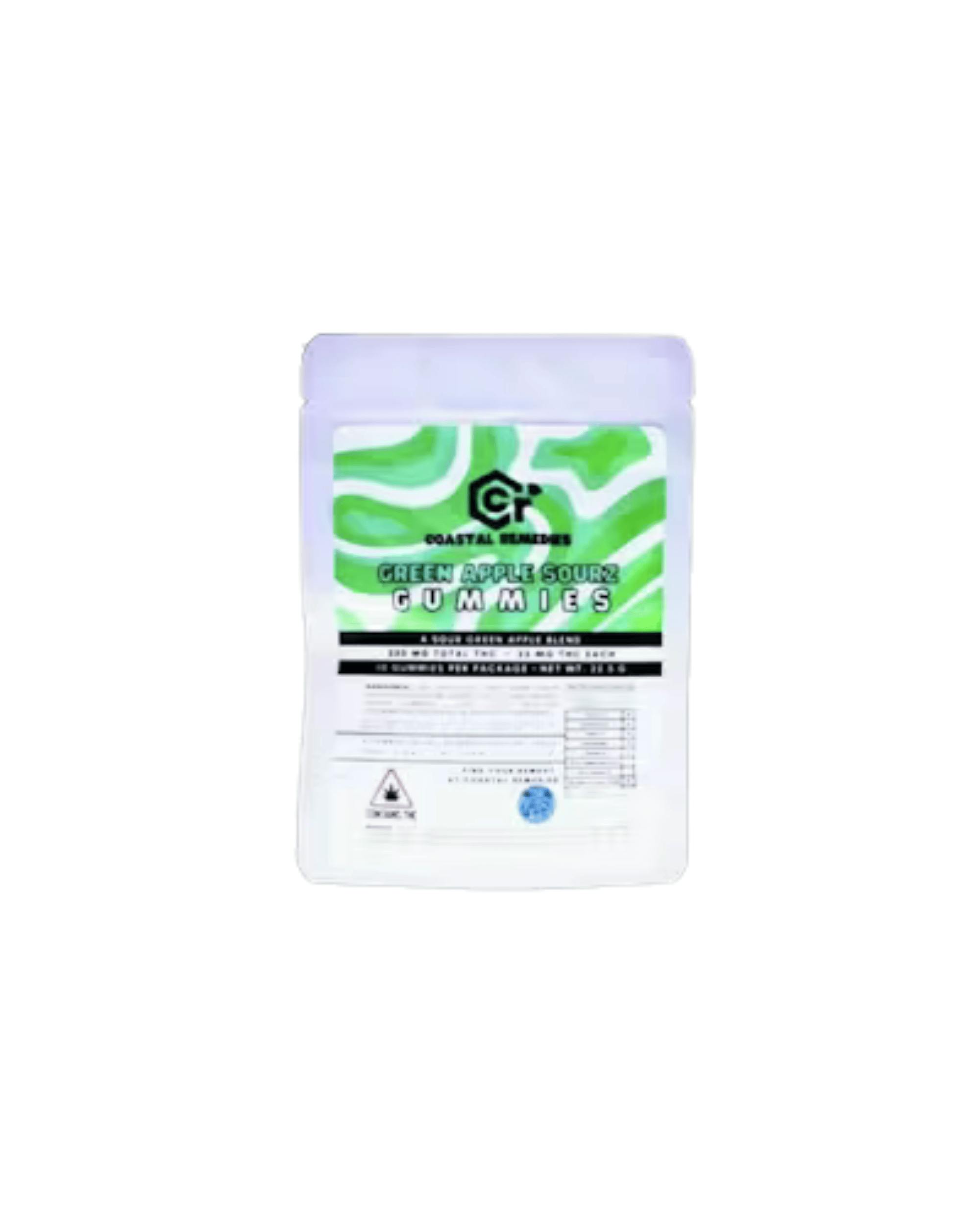500mg Green Apple Sourz Gummies | Coastal Remedies