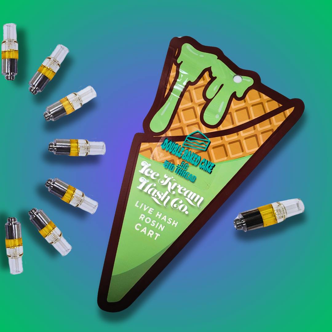 Double Baked Cake | Live Rosin Cartridge | 0.5g by Ice Kream Hash Co.
