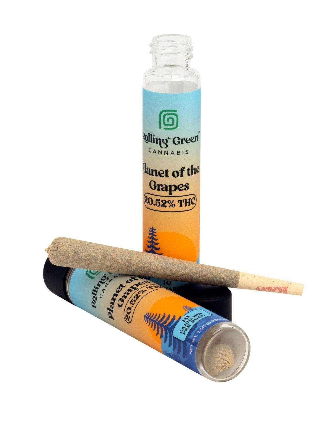 Planet Of The Grapes | Joint | 1g by Rolling Green Cannabis