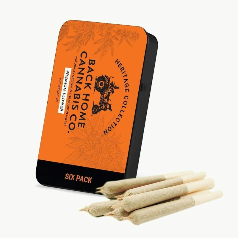 White Widow 6 Pack Pre Roll by Back Home Cannabis Co.