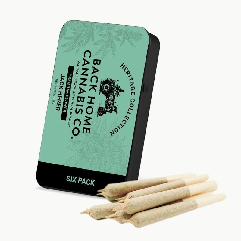 Jack Herer 6 Pack Pre Roll by Back Home Cannabis Co.