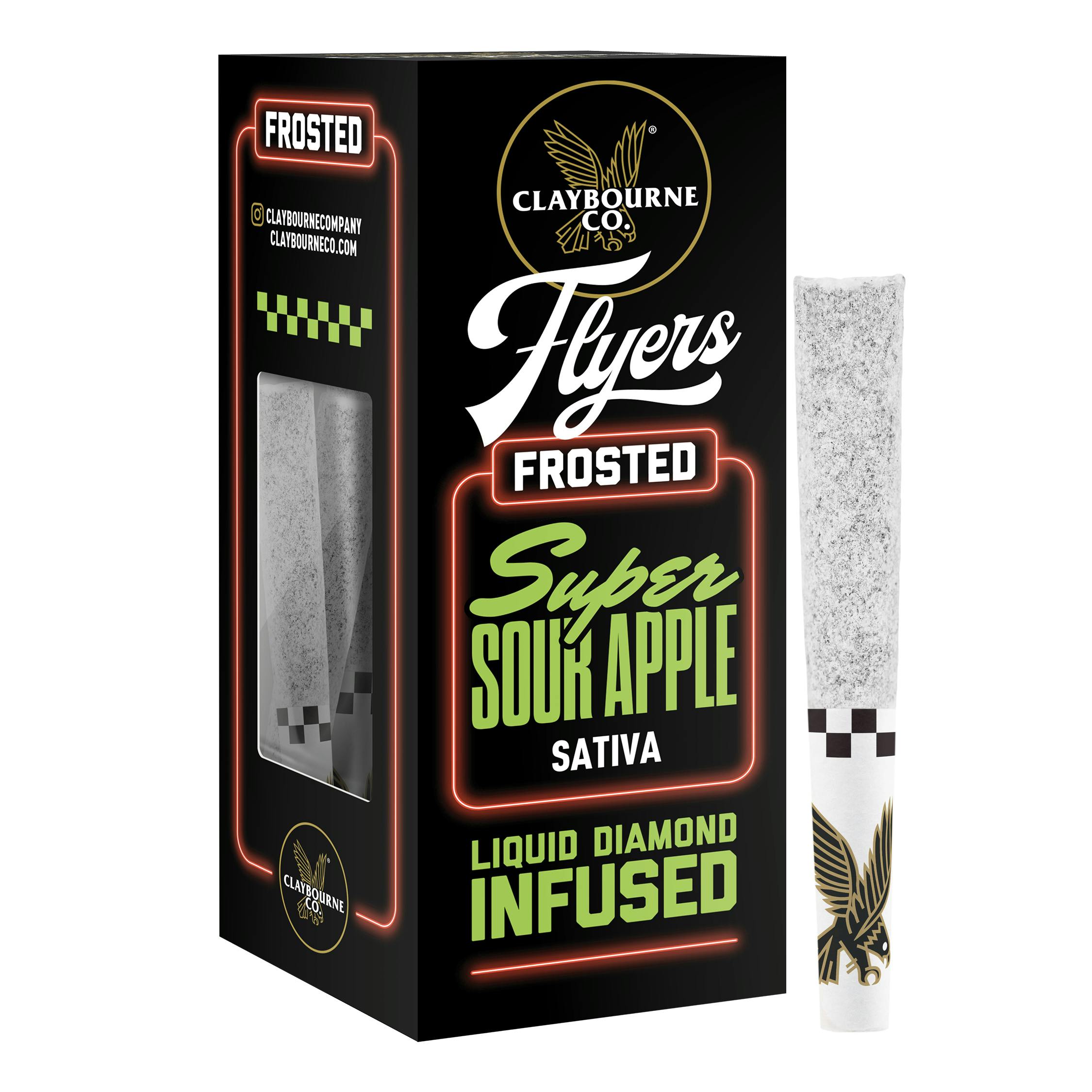 Super Sour Apple (1.5g 3pack)- Diamond Frosted Flyers