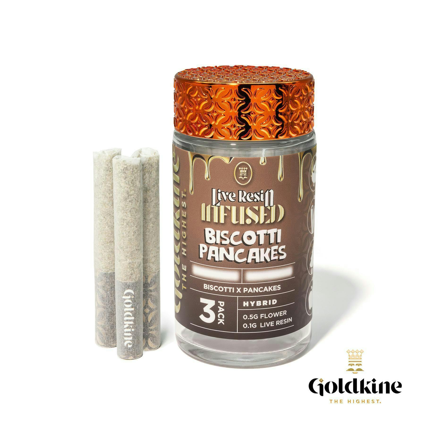 Goldkine Infused Pre Roll 1G | Biscotti Pancakes