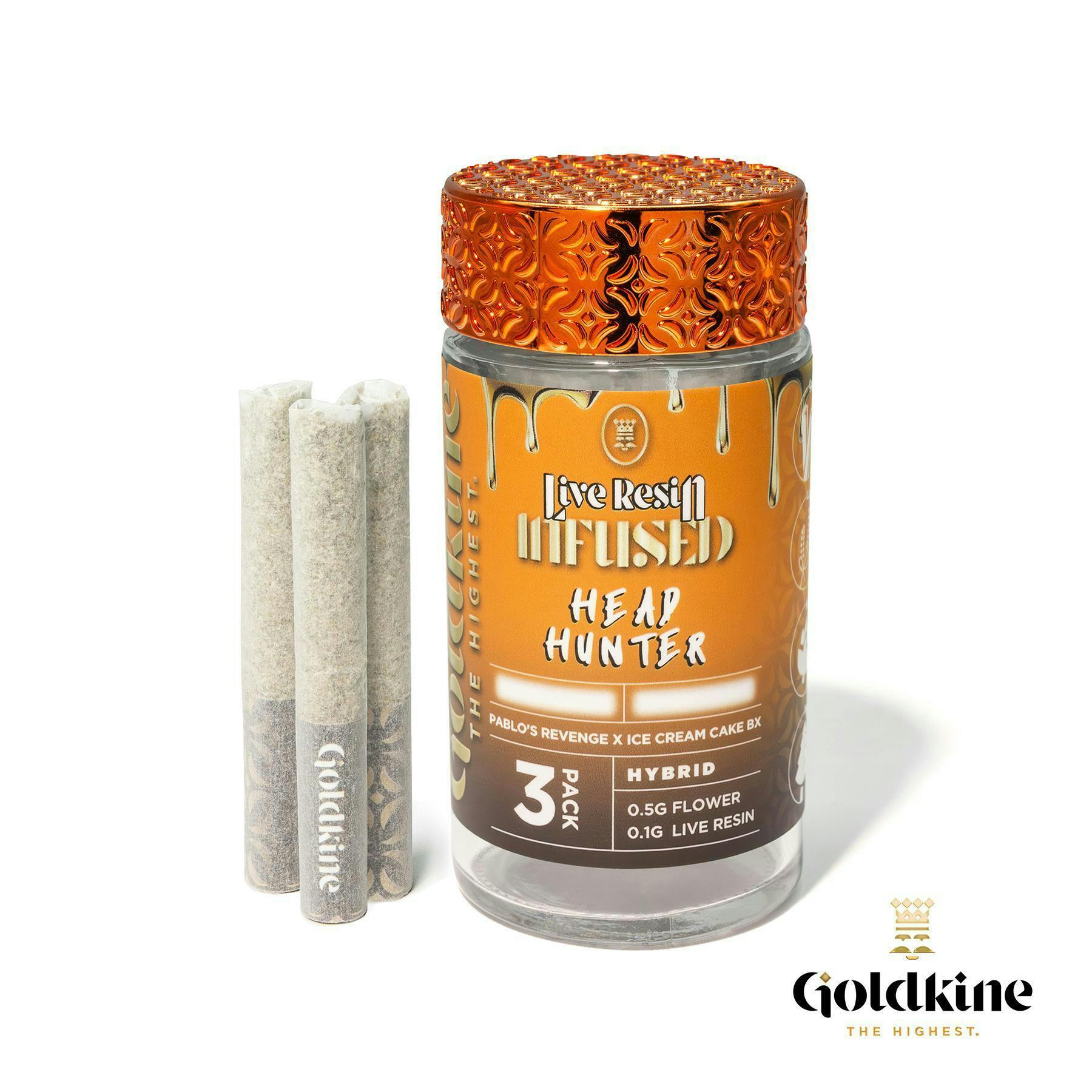 Goldkine Infused Pre Roll 1G | Head Hunter