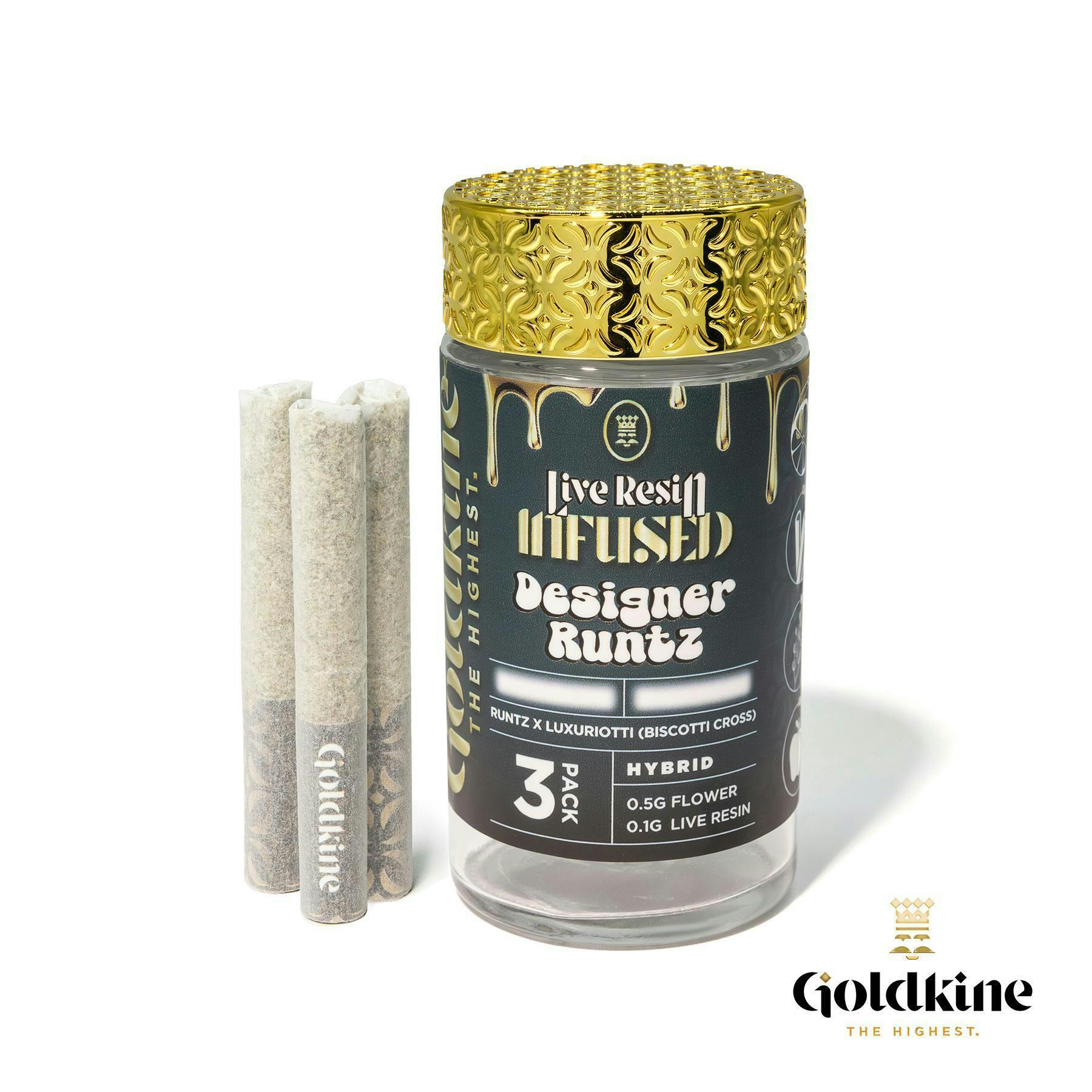 Goldkine Infused Pre Roll 1G | Designer Runtz by Goldkine