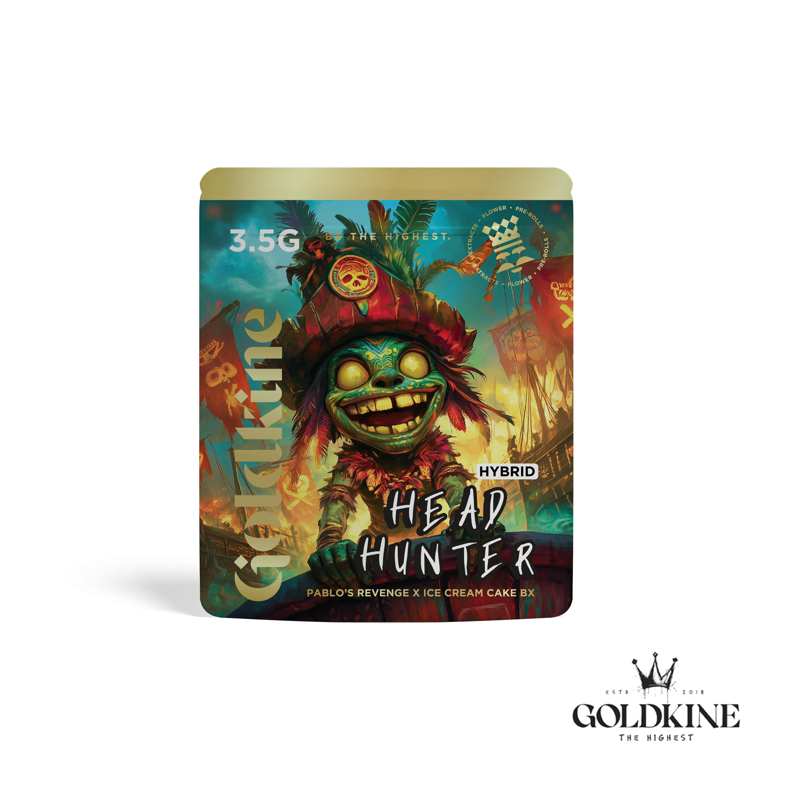 Goldkine Flower 3.5G (Mylar) | Head Hunter by Goldkine