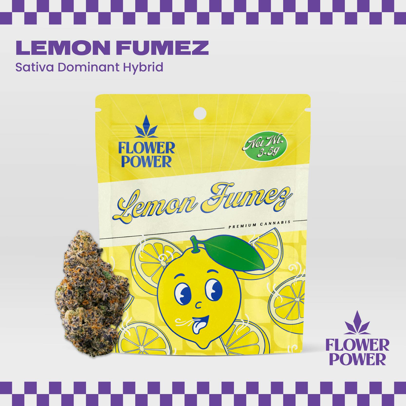 Lemon Fumez | Buds | 3.5g by Flower Power Cannabis