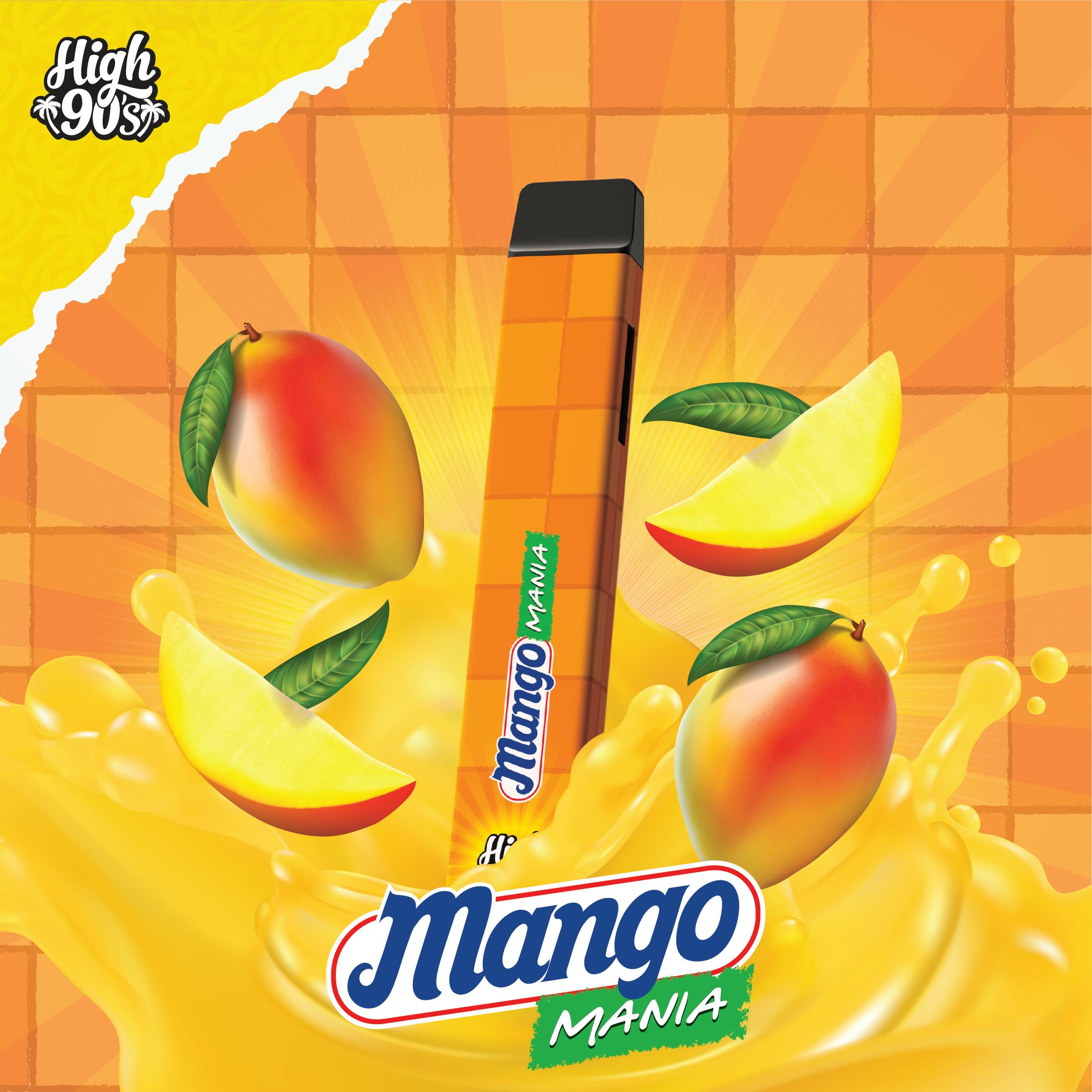 High 90s : Mango Mania 1g All-In-One Vape - HIGH 90s