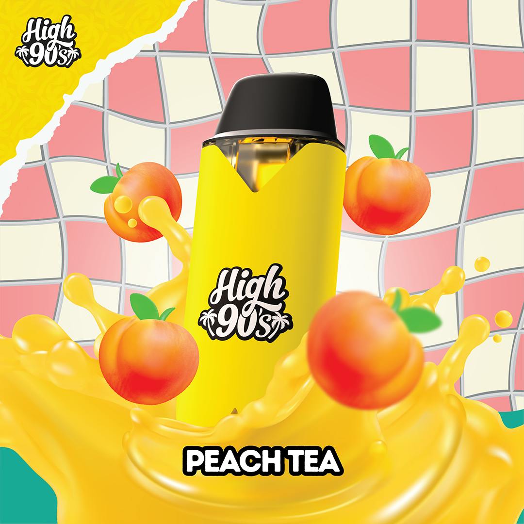 High 90s : Peach Tea 1g All-In-One Vape
