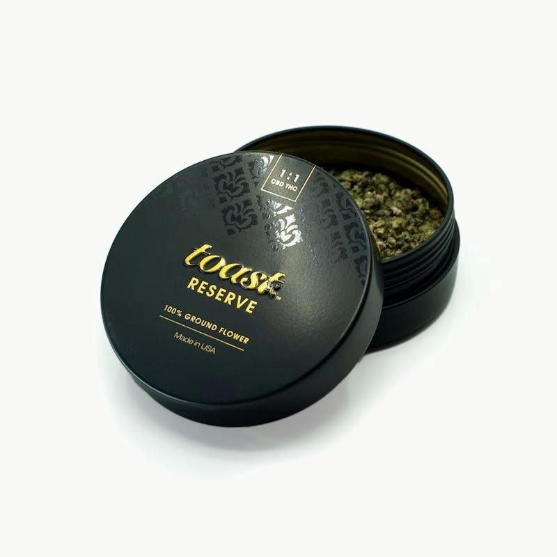 Reserve | 1:1 CBD:THC | Infused Ground Flower | 7g by Toast