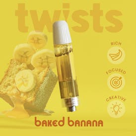 Oil Twists Cartridge (1000mg) - Baked Banana Flavor