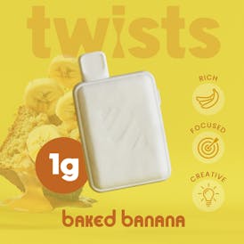 Oil Twists Tugboat (1g) - Baked Banana Flavor