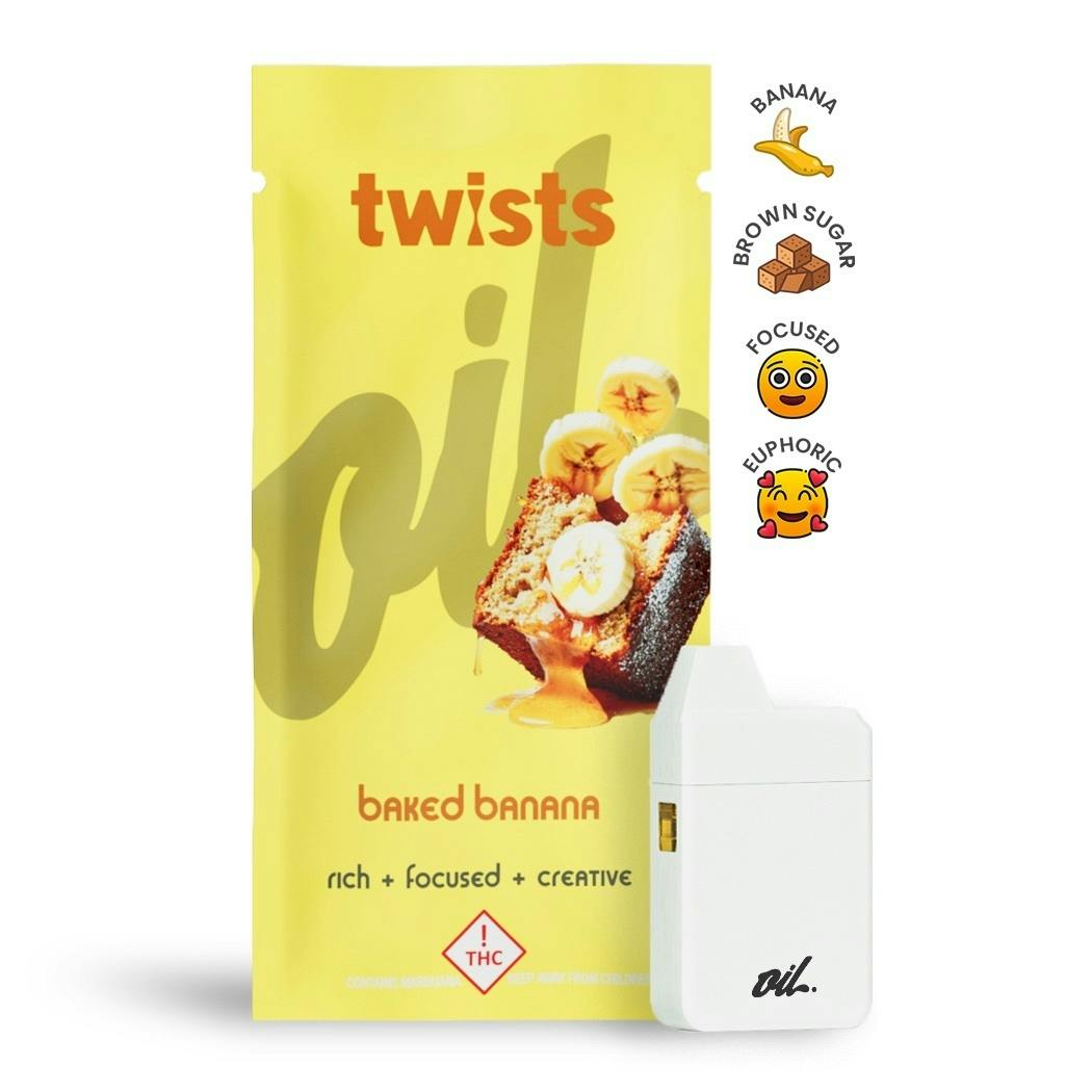 Baked Banana Flavor - "Twists" AIO 'Tugboat' (1g) - by Oil®