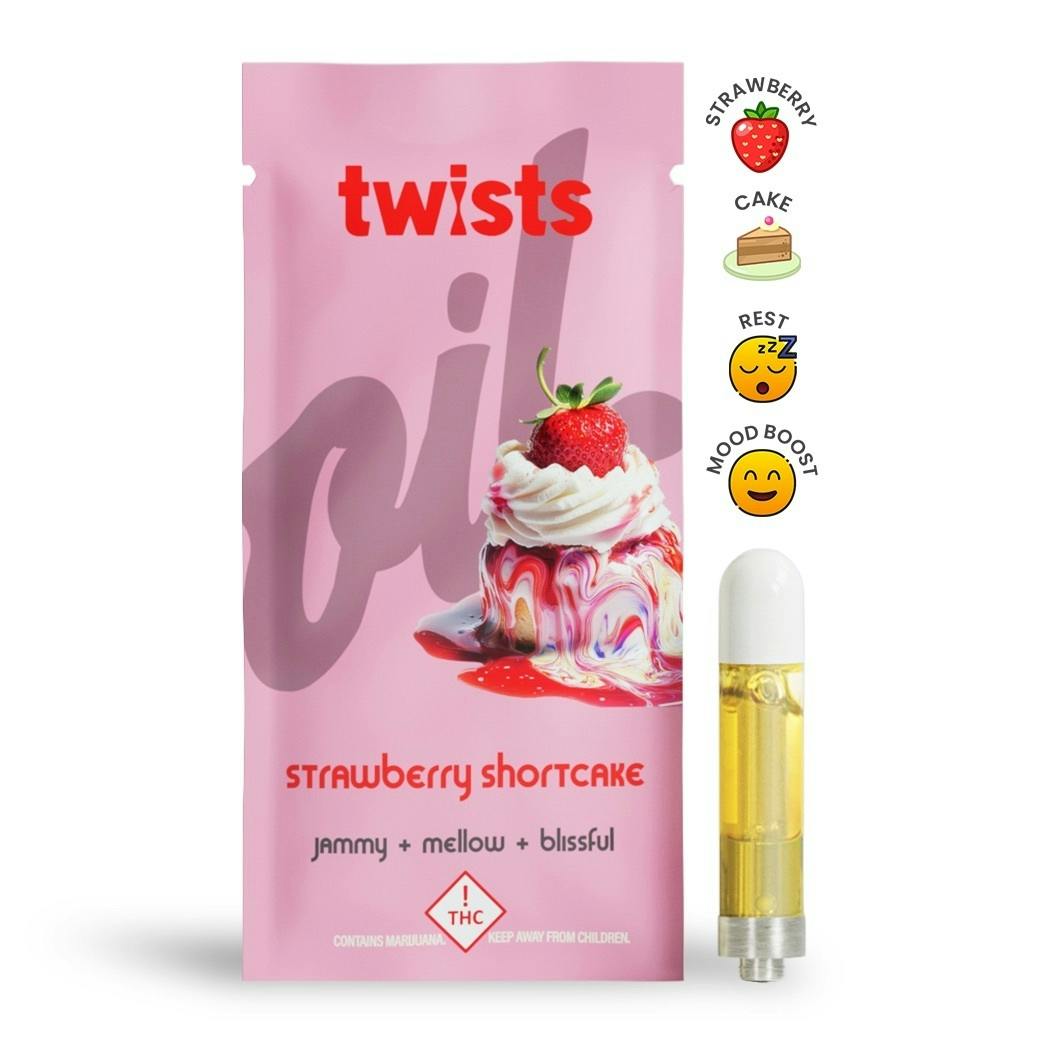 Strawberry Shortcake Flavor - "Twists" Cartridge (1000mg) - by Oil®