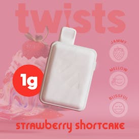 Oil Twists Tugboat (1g) - Strawberry Shortcake Flavor