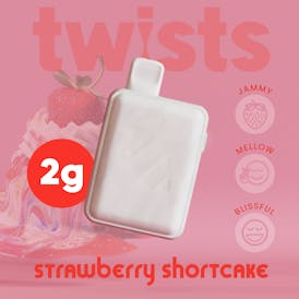 Oil Twists Tugboat (2g) - Strawberry Shortcake Flavor