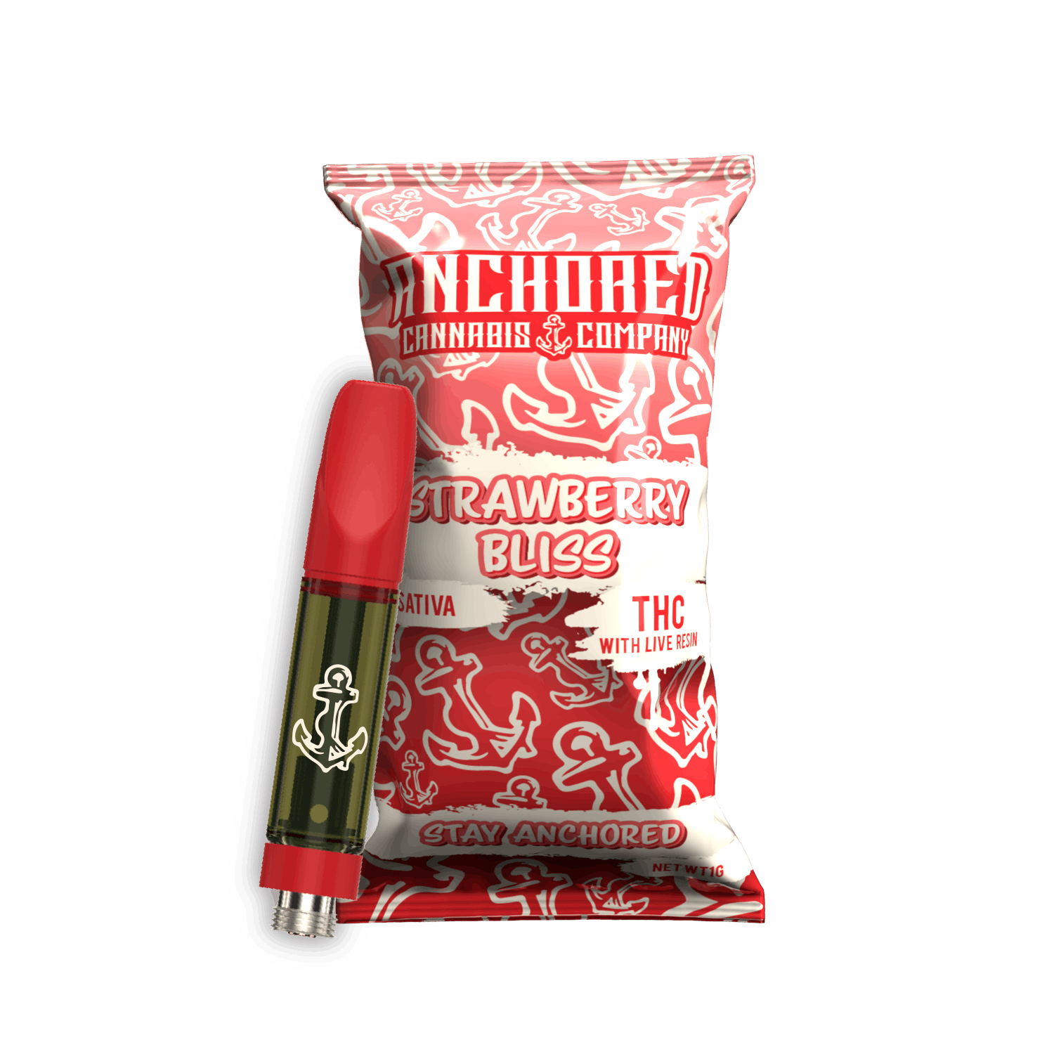 Anchored | Strawberry Bliss Cartridge | 1g