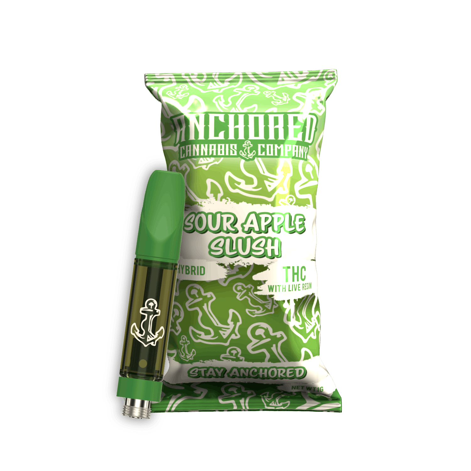 Anchored | Sour Apple Slush Cartridge | 1g