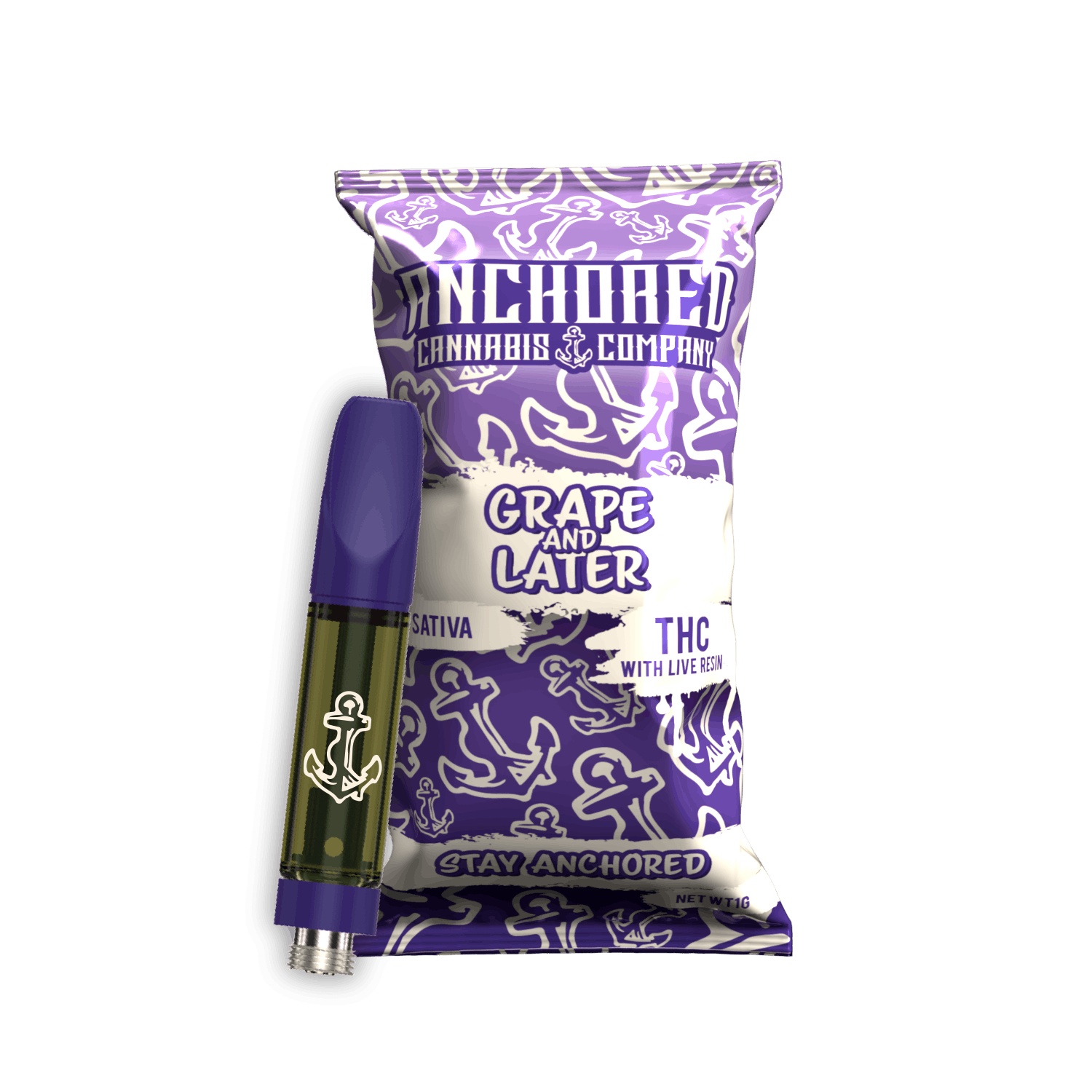 Anchored | Grape and Later Cartridge | 1g