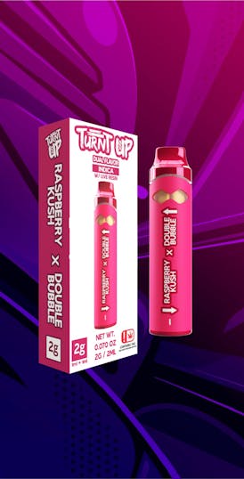 Turnt Up | Raspberry Kush x Double Bubble | Disposable 2G