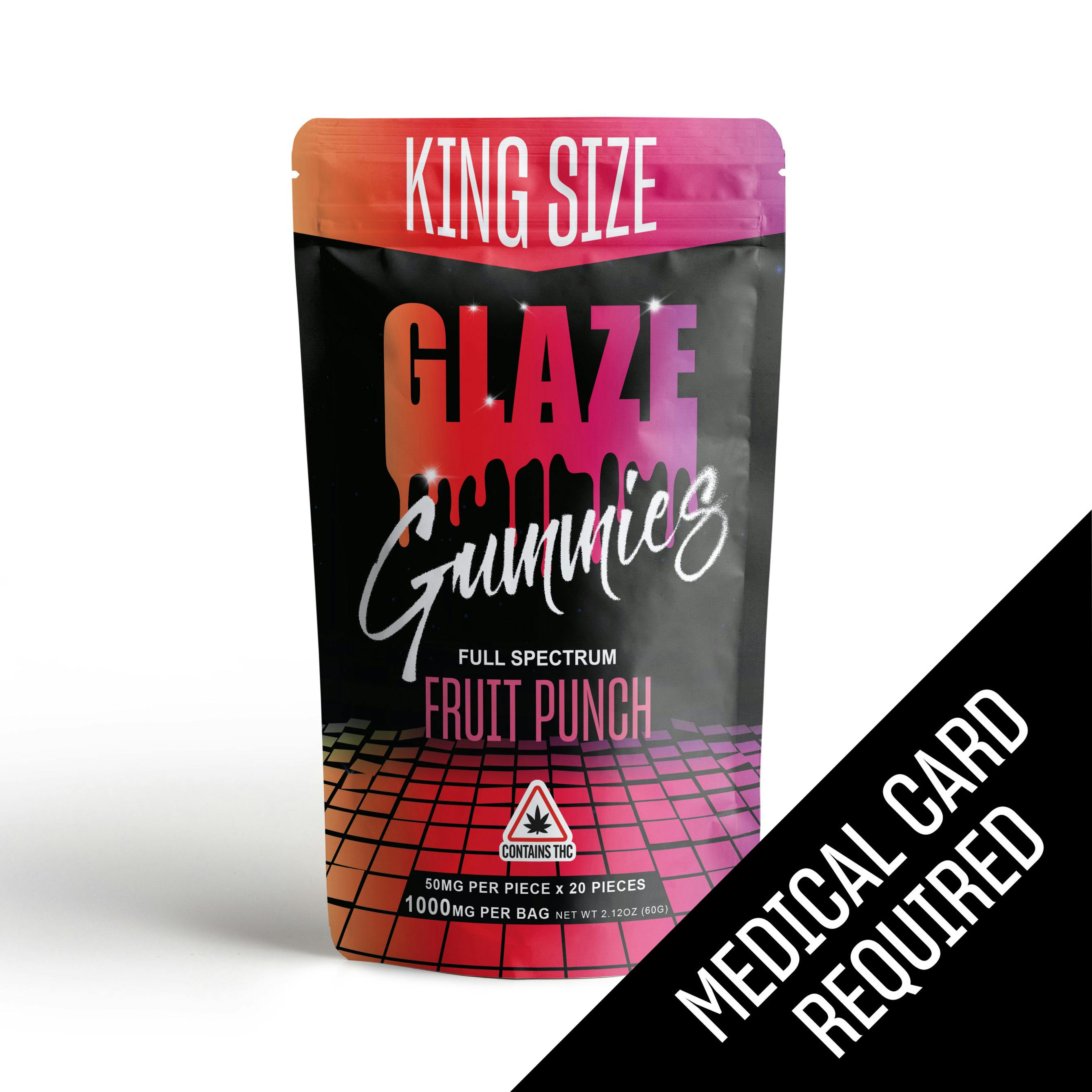Glaze | Full Spectrum | Fruit Punch Gummies | 20pc | 1000mg (MED