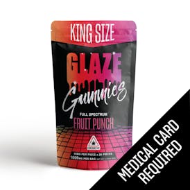 Glaze | Full Spectrum | Fruit Punch Gummies | 20pc | 1000mg (MED)