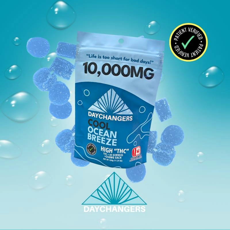 Day Changer | Cool Ocean Breeze Gummies (10ct.) | 10,000mg by Day Changers