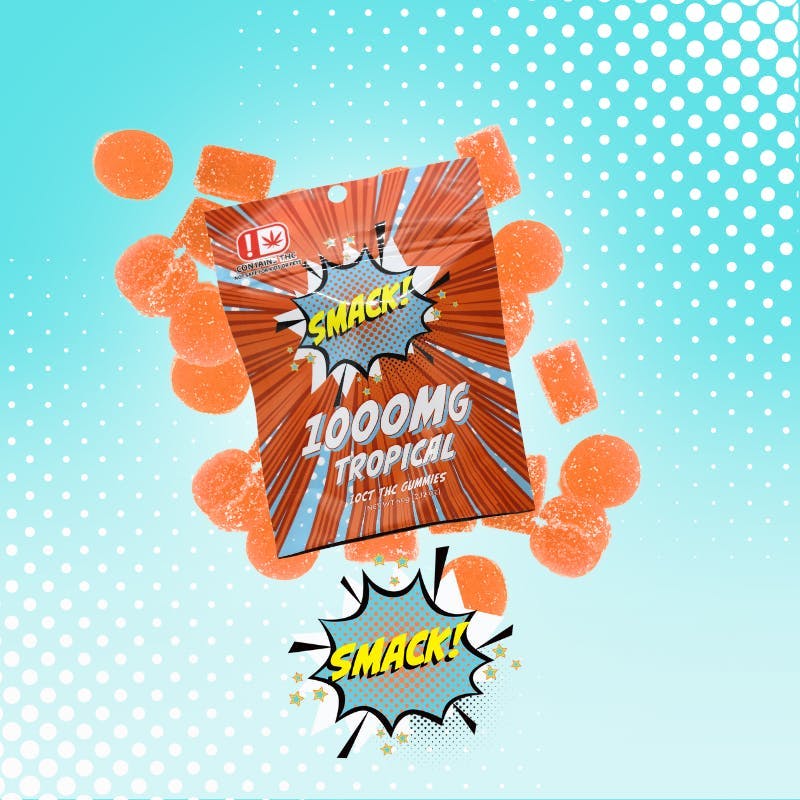Smack! | Tropical Gummies (10ct.) | 1000mg