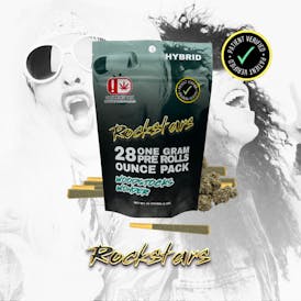 Rockstars | 28g Pre Roll Pack | Woodstocks Wonder