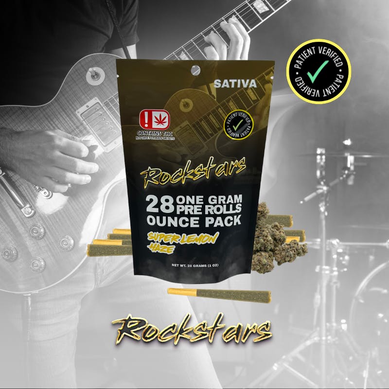 Rockstars | 1g Pre Roll | Super Lemon Haze