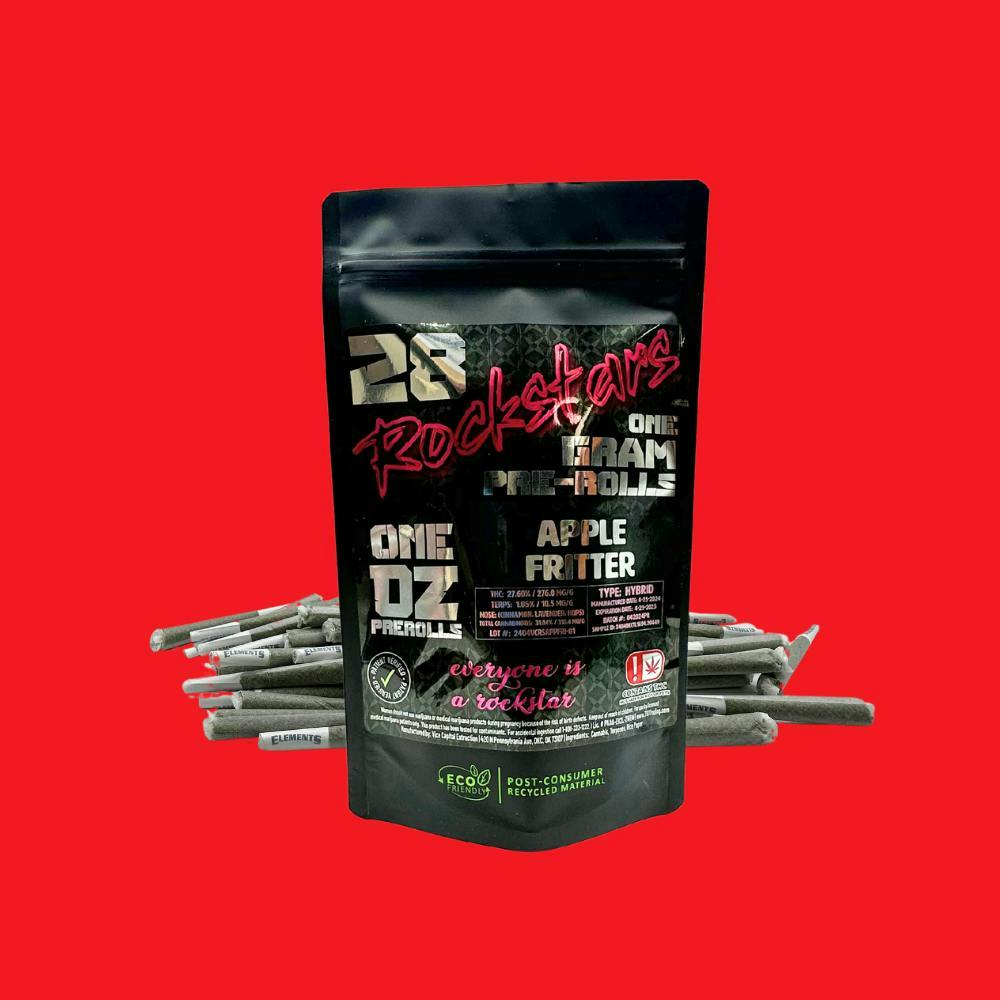 Rockstars | 28g Pre Roll Pack | Apple Fritter