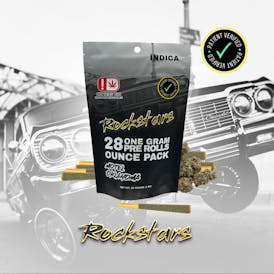 Rockstars | 28g Pre Roll Pack | Motel Oklahoma