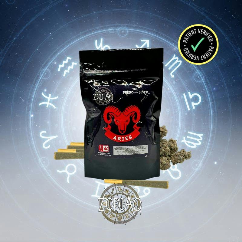 Zodiaq | 28g Pre Roll Pack | Sherblato