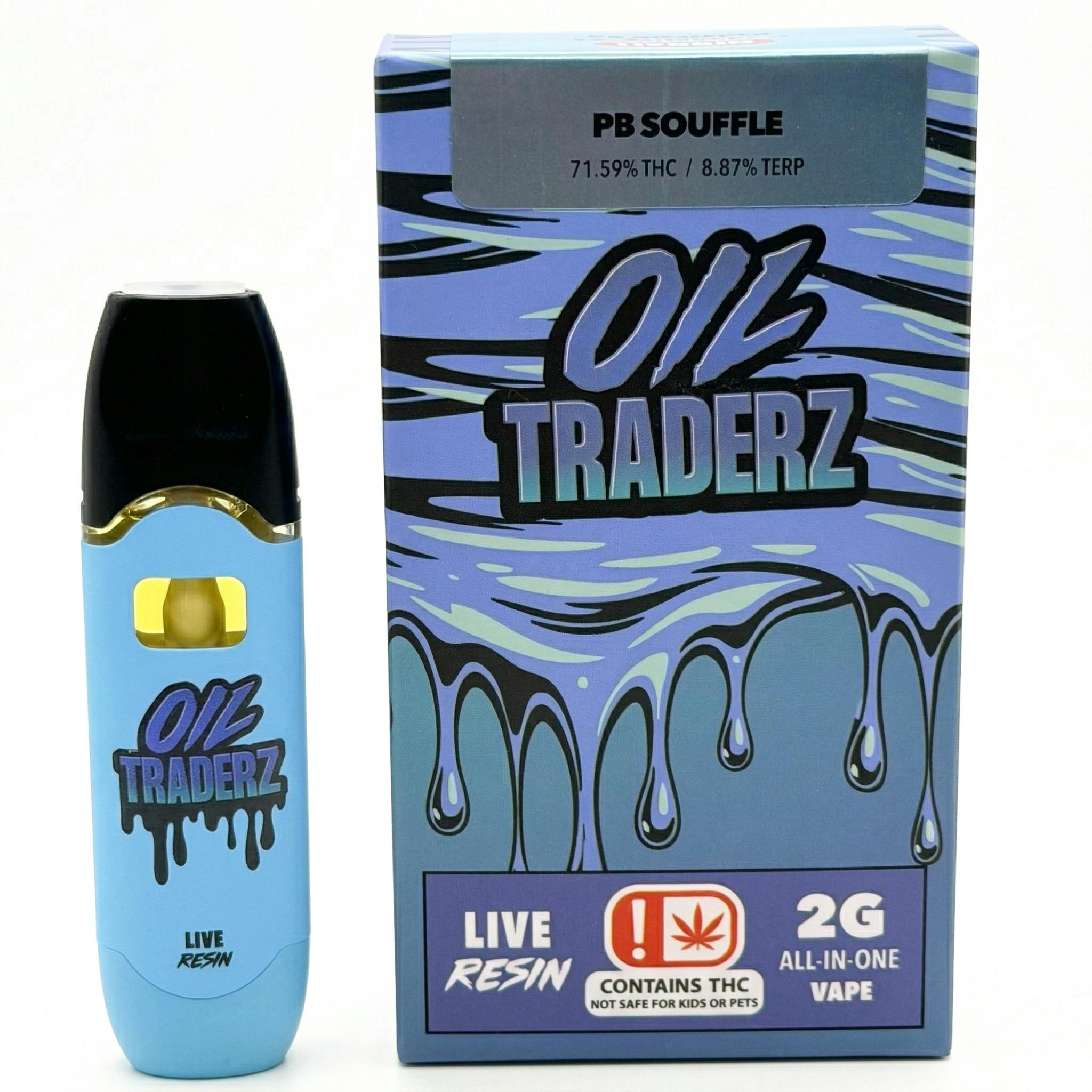 2g PB Souffle Live Resin Disposable - Oil Traderz (Hybrid)