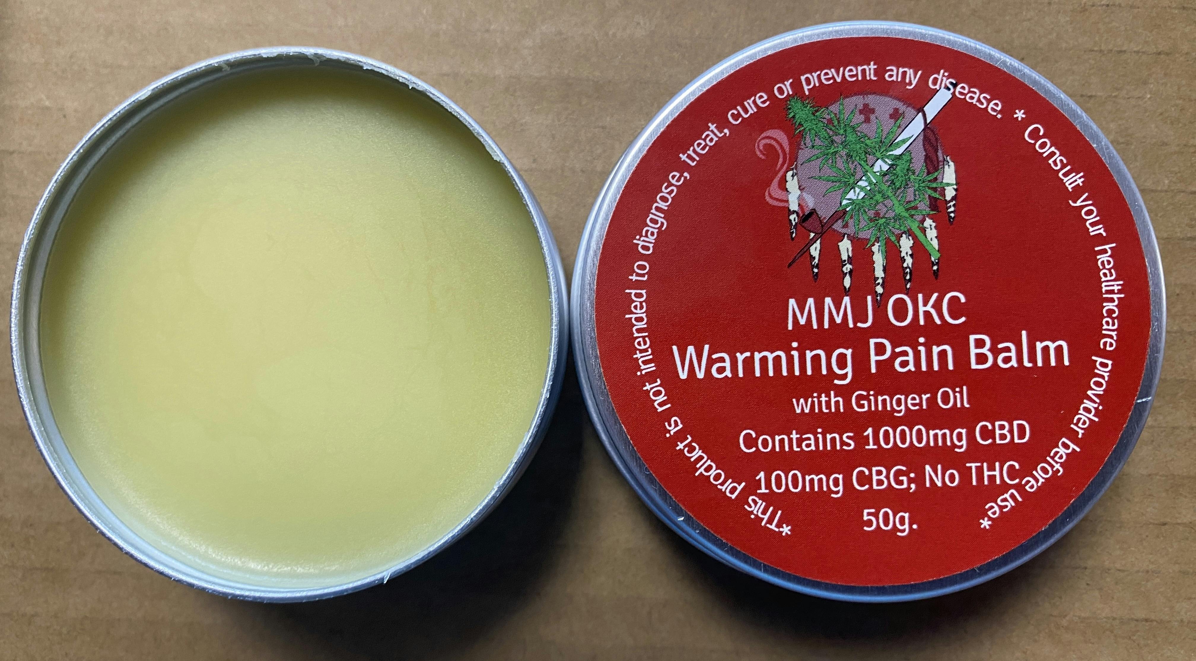 Sensitive Skin Warming CBD Pain Balm by MMJ OKC