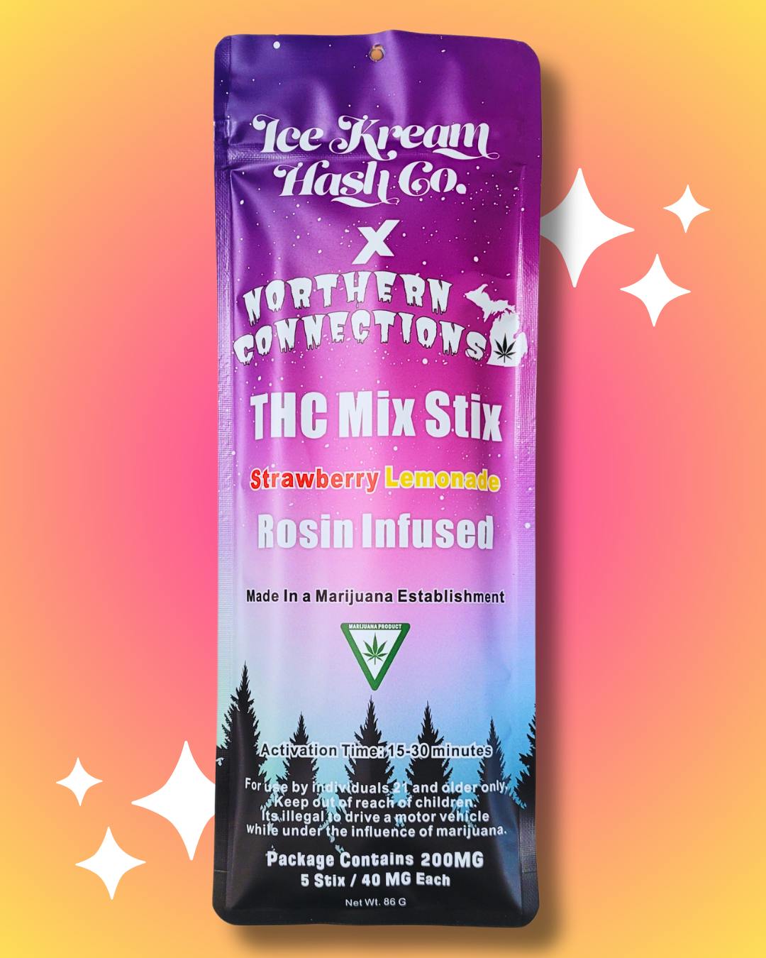 IKHCO x Northern Connections | THC Mix Stix Strawberry Lemonade