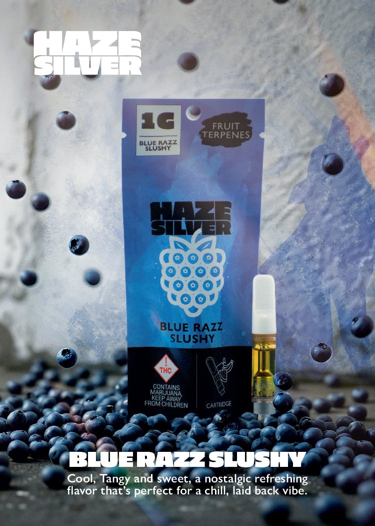 Haze Silver Blue Razz Slushy