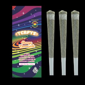 Creme De Canna Terpys Diamond Infused Pre Roll Orange Creamsicle 3g (H)