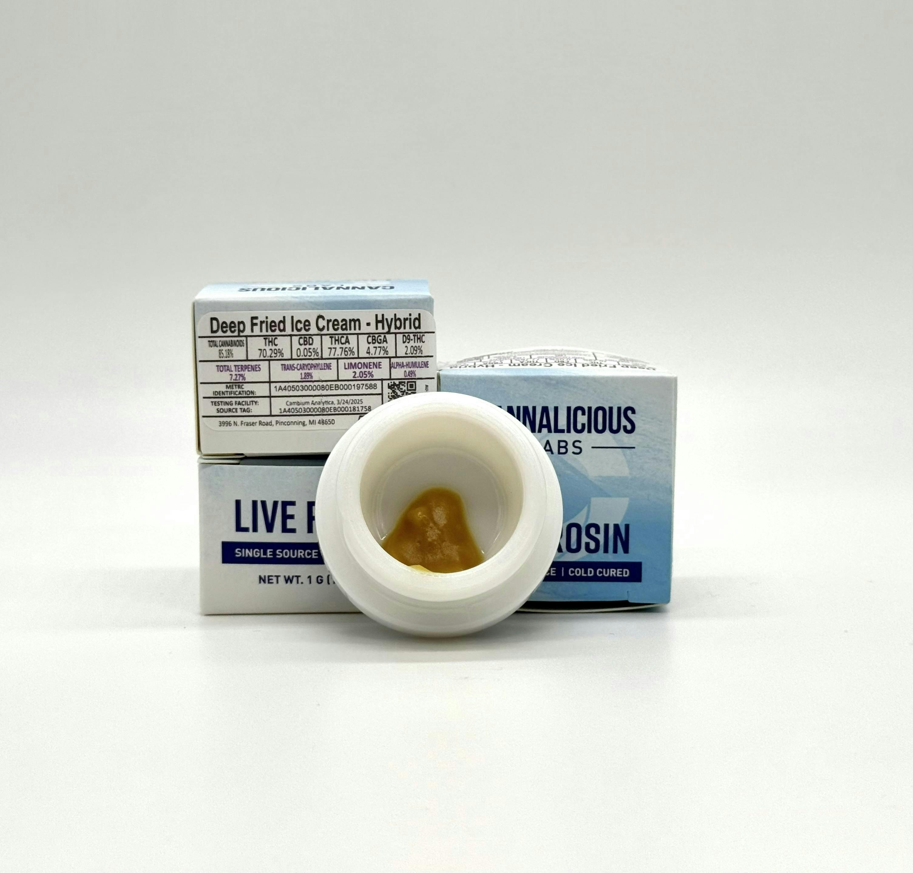 Deep Fried Ice Cream | Live Rosin | 1g by Cannalicious Labs