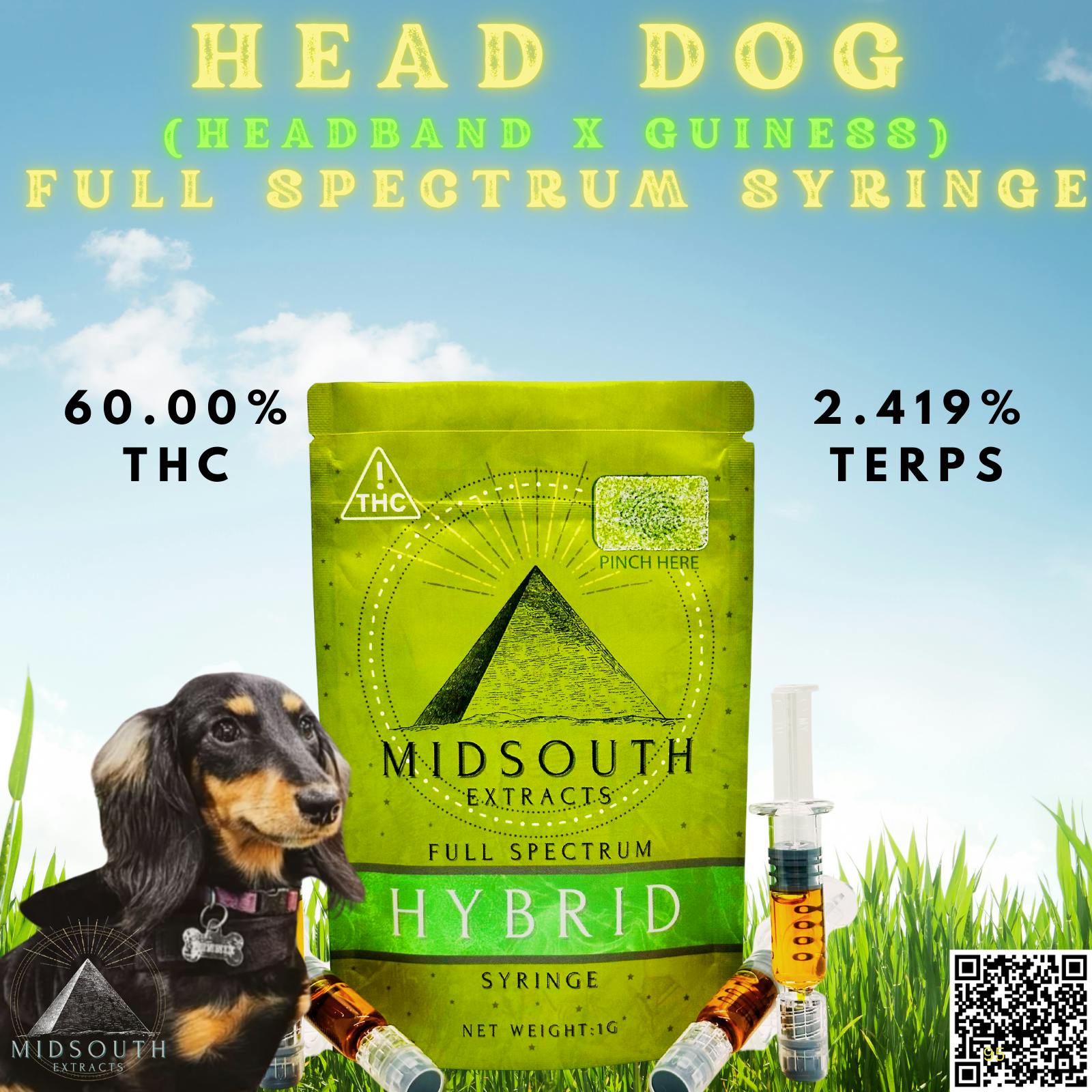 1g Full Spec Syringe - Head Dog by MidSouth Extracts