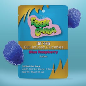 Blue Raspberry Live Resin Gummies | 200mg 5pk