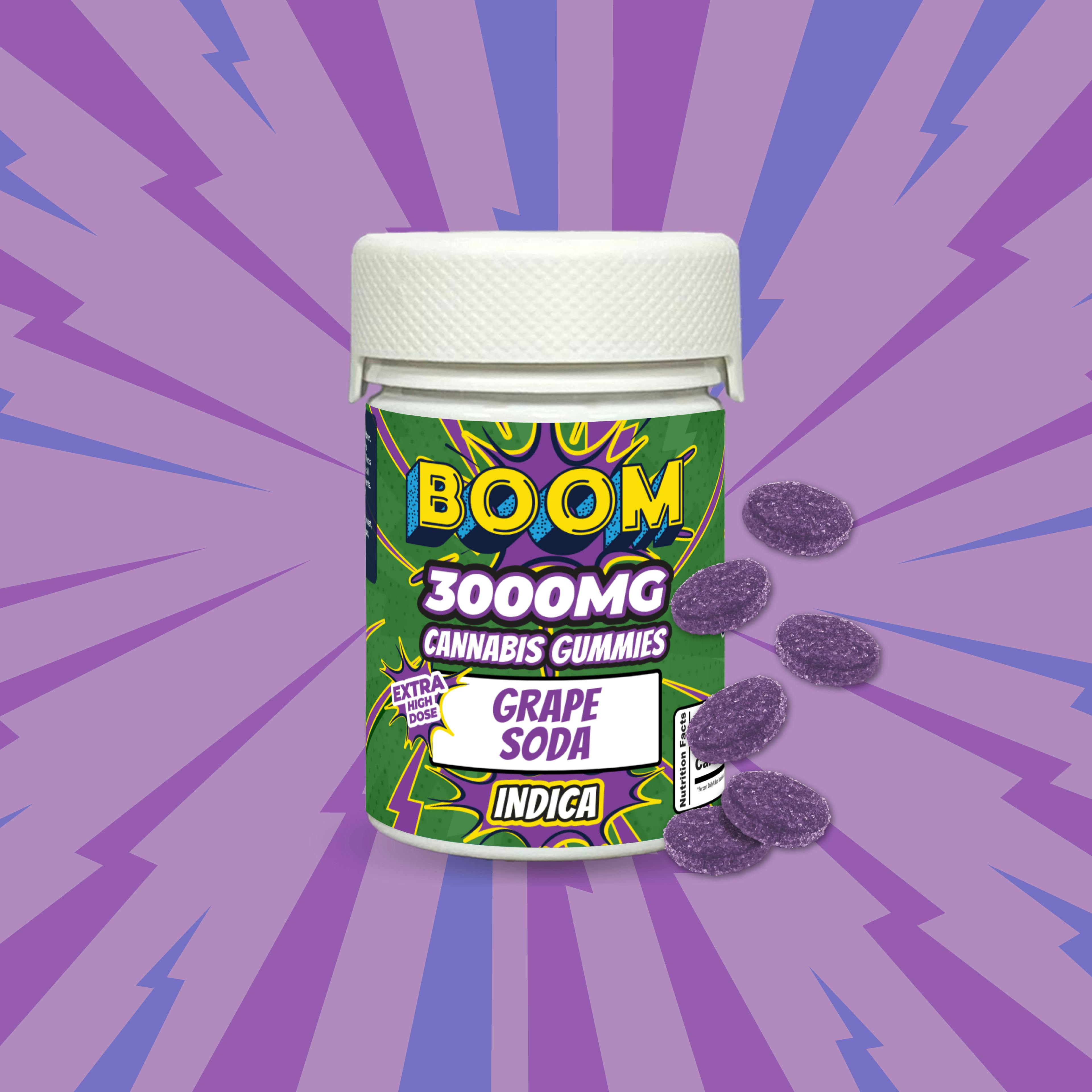 Grape Soda - Indica - 3000mg THC Gummies