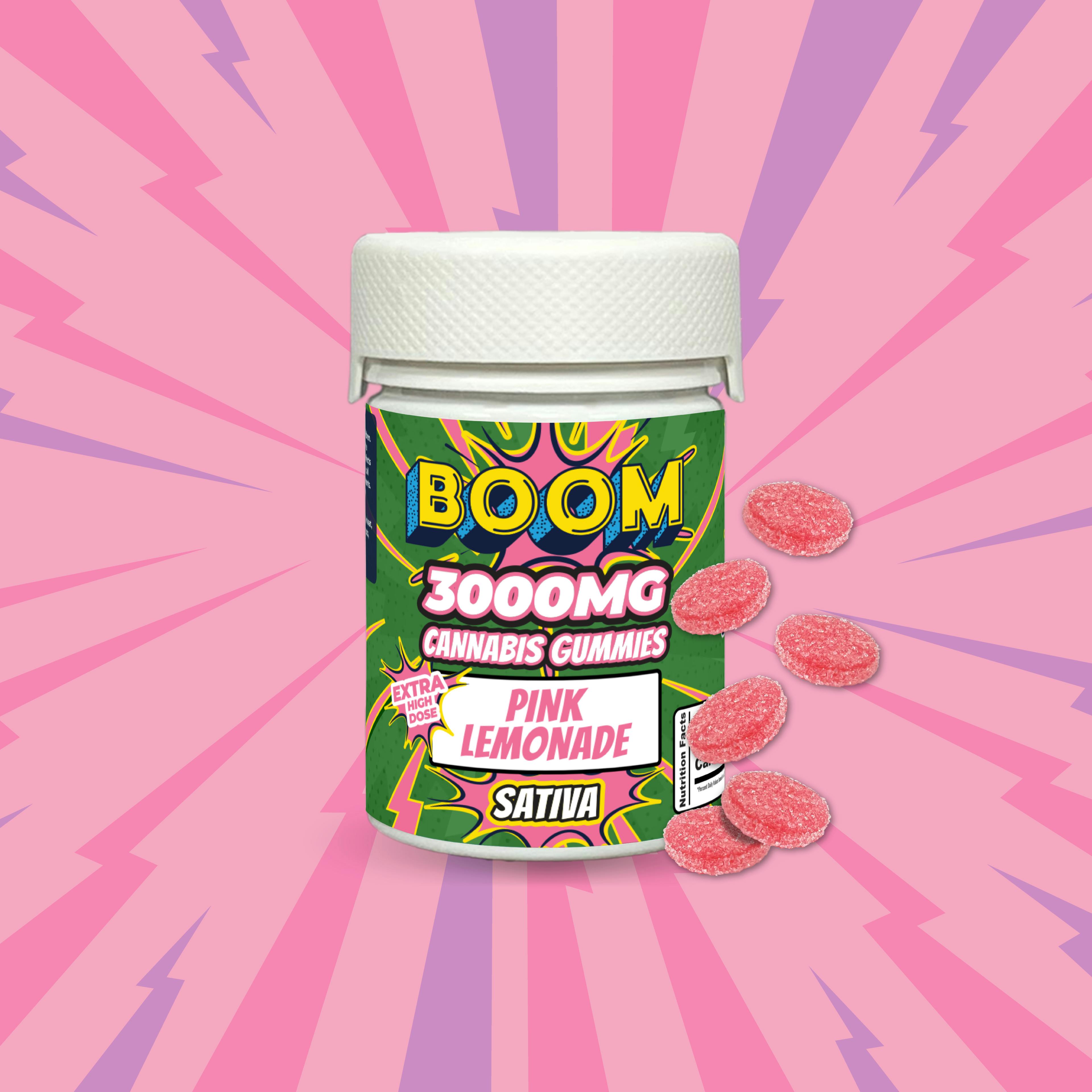 Pink Lemonade - Sativa - 3000mg THC Gummies