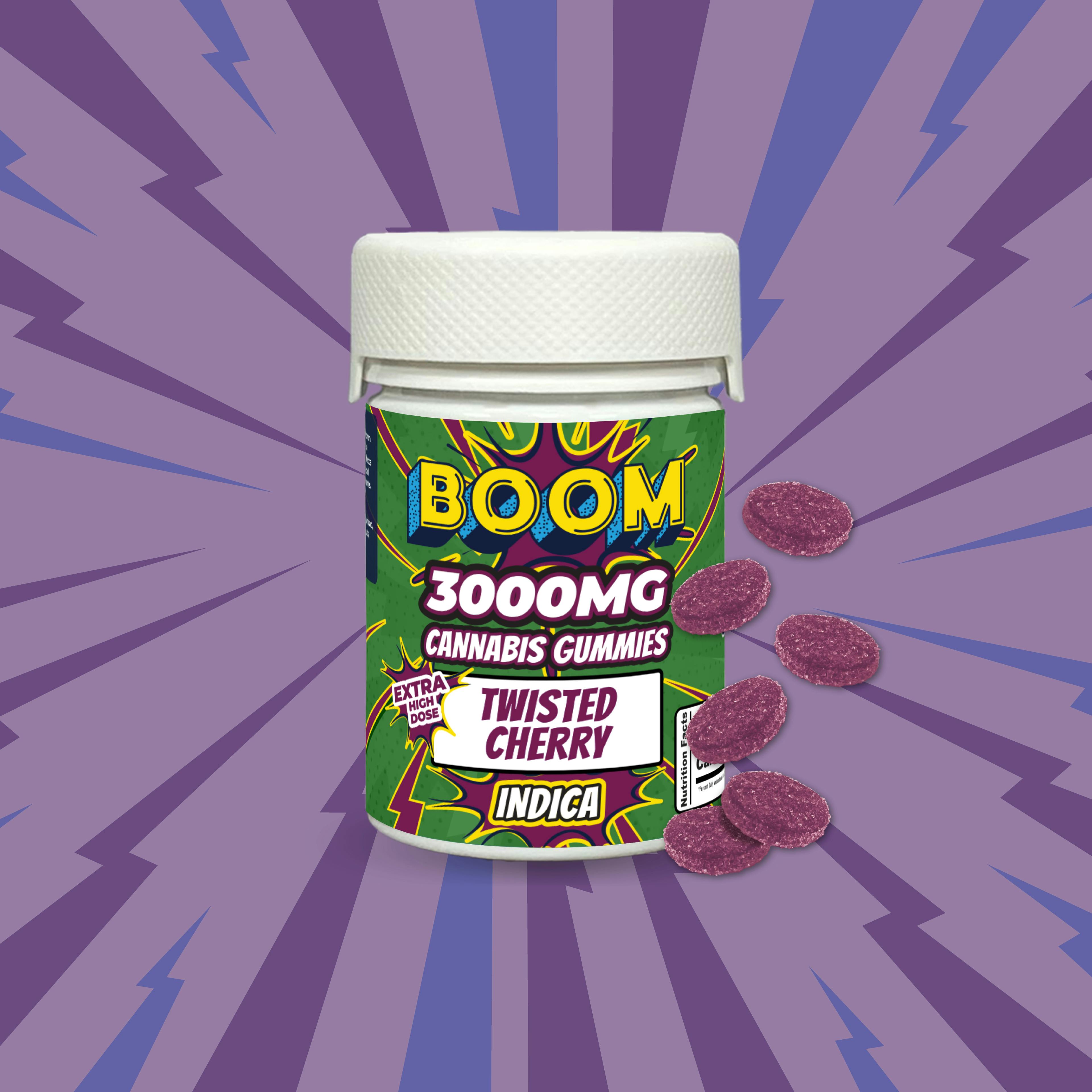 Twisted Cherry - Indica - 3000mg THC Gummies