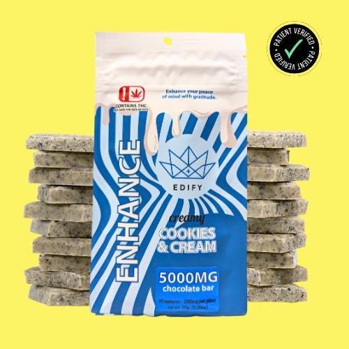 Edify | 5000mg | Cookies & Cream Chocolate Bar