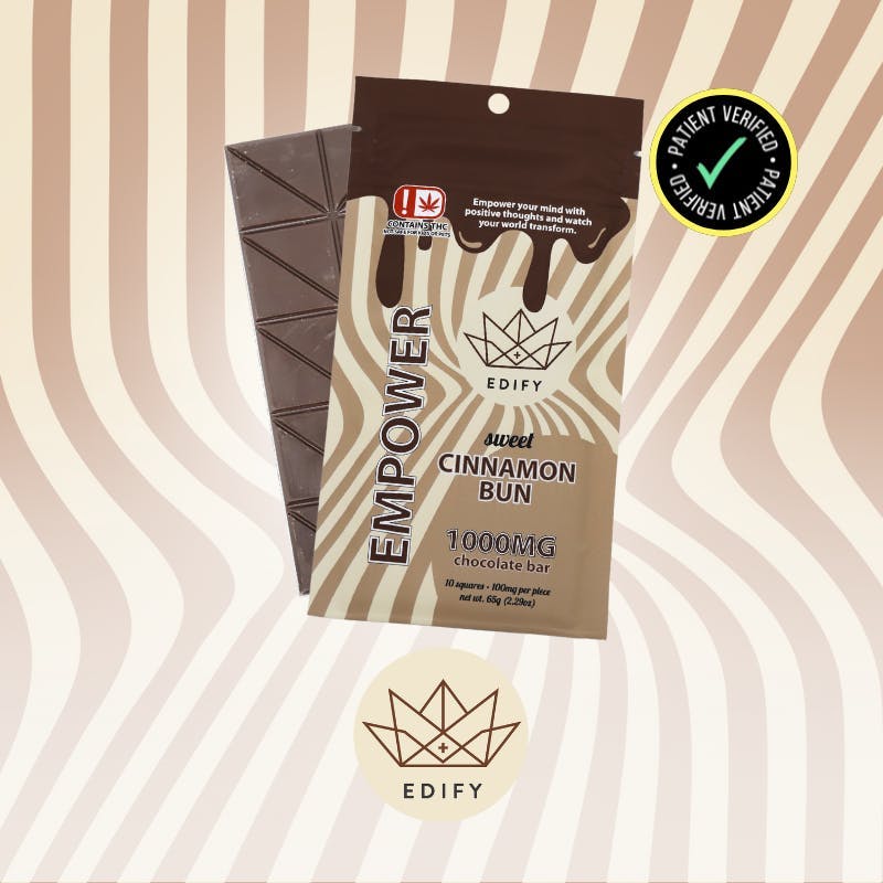 Edify | 1000mg | Cinnamon Roll Chocolate Bar