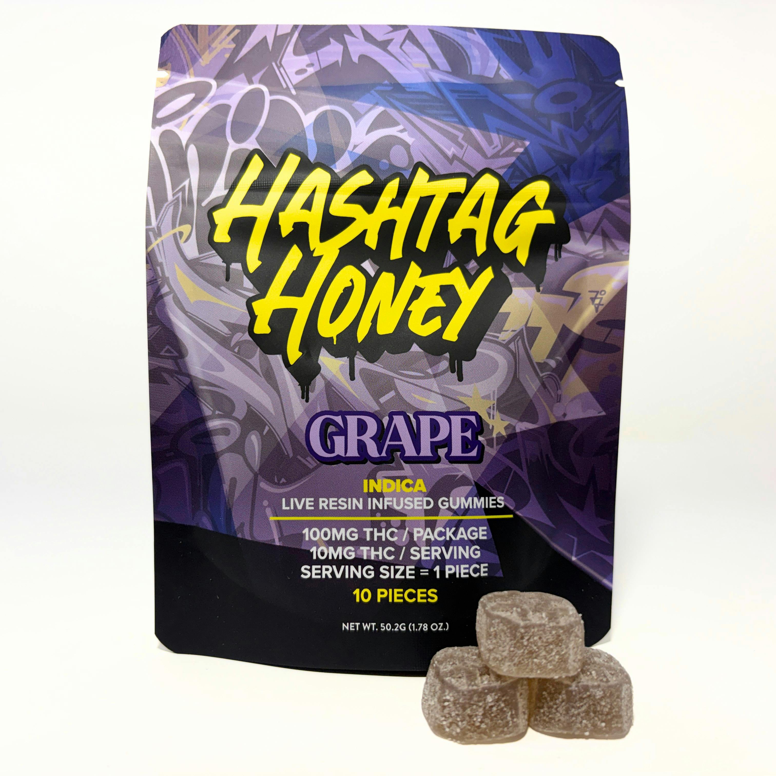 Hashtag Honey - Grape (Live Resin Gummies) by Hashtag Honey