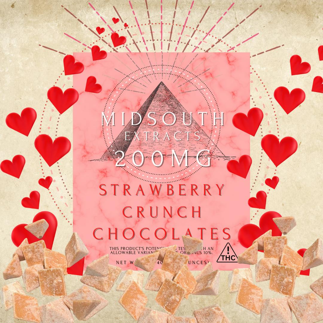 Chocolate Pieces - Strawberry Crunch - 200mg by MidSouth Extracts